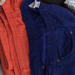 Two pairs of twill pants size 12.